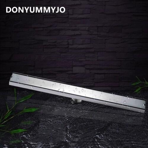 1pc Odor-resistant Floor Drain Cover Rectangle SUS304 Stainless Steel Shower Floor Grate Drain Linear Floor Drain