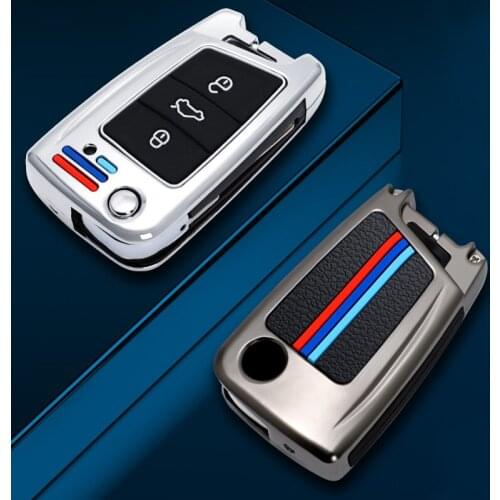2021 New Zinc Alloy Car Key Case Cover For Volkswagen VW Golf 7 MK7 Tiguan mk2 for Skoda Octavia A7 Kodiaq 2017 2018 2019