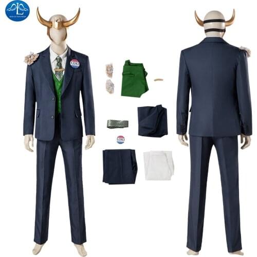 2021 New Costume Loki Cosplay Costume Halloween Carnival Costume Men Style Halloween Costumes Movie TV Sets cosplay costume