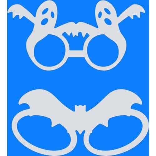 PANFELOU 5.1*2.5*2pcs Halloween glasses metal craft Carbon Steel Cutter paper die cutting dies Scrapbooking/DIY Embossing cards