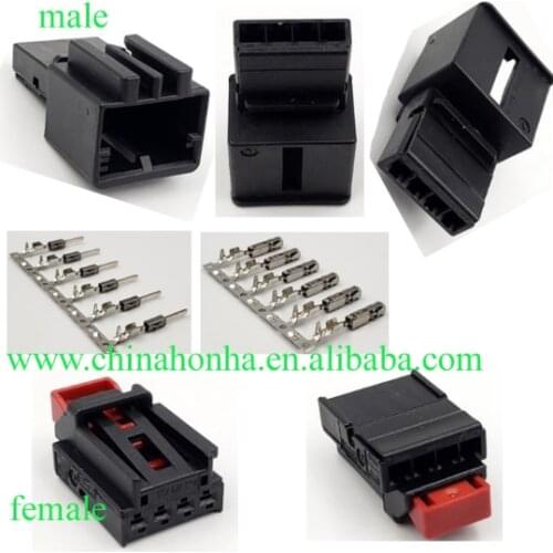 5pcs/lot 4 Pin/Way male Female Automotive Tail Lamp Plug Electrical Connector Repair 7N0 972 704/3AA 972 714