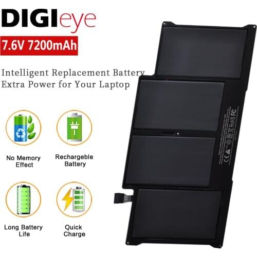 A1405 7.6V 7200mA A1466 Laptop Battery for Apple Macbook Air 13" inch a1405 A1496 A1377 A1369 Late 2017 Mid 2011 2013 Early 2014