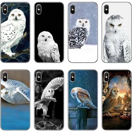 Accessories Phone Case white snow Owl For Xiaomi Mi 11 Note 10 10T 9 9T 8 Pro A2 Lite A3 A1 Poco F1 F2 M3 X3 NFC