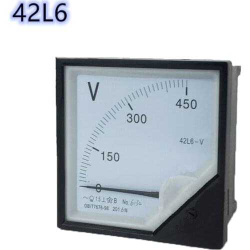 New AC 42L6(250V 300V 450V 500V 750V 1000V)Analog Voltmeter Analog Panel Volt Meter Voltage charger doctor Diagnostic-tool