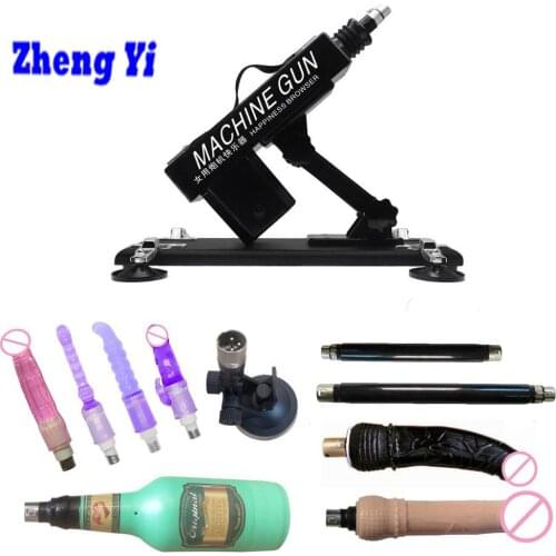 Automatic Telescopic Sex Machines With 6 Different Size Balls Dildos Love Machine Gun Sex Toys For Man Women Sex Products
