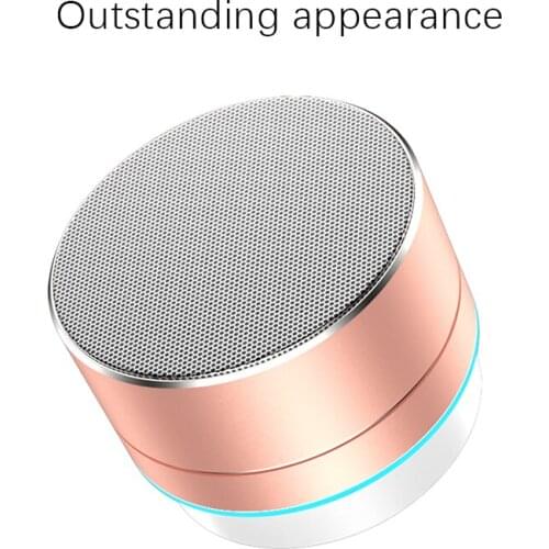 Mini Wireless Speaker Stereo Music Audio Portable USB Stereo Sound Speaker Audio Music Player for Outdoors Home