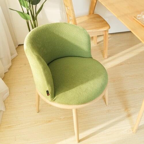 Leisure Nordic Restaurant Chair Cover Elastic Thickening Chair Cover Round Simple Milk Tea Chair Cover Dining Room Seat Cover
