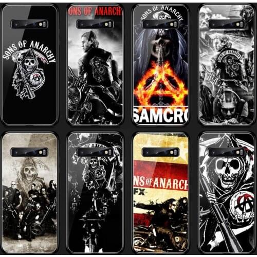 American TV Sons of Anarchy Phone Case Tempered Glass For Samsung S20 Plus S7 S8 S9 S10E Plus Note 8 9 10 Plus A7 2018
