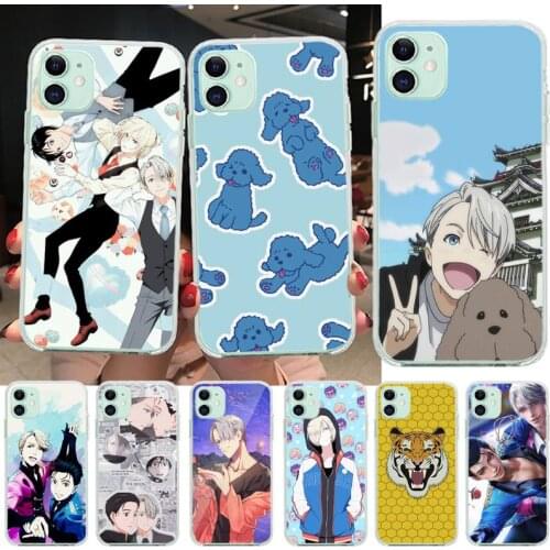 Hot Yuri On Ice Anime Phone Case For Iphone 12 11 Pro Max Mini XS Max 8 7 6 6S Plus X 5S SE 2020 XR Cover