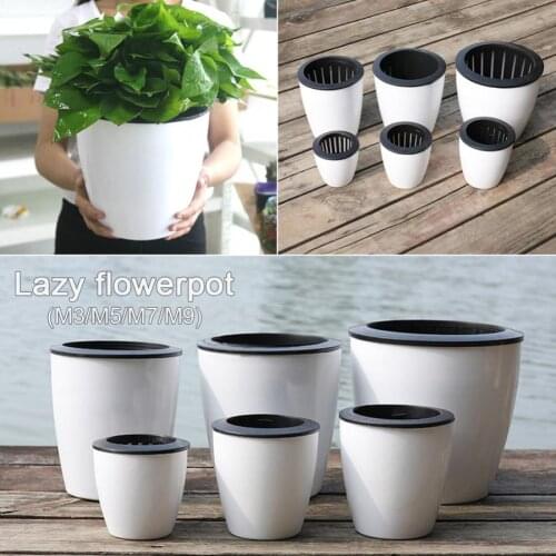 Flower Pot Flower Pot Automatic Water Absorption Lazy Basin Home Decoration Planter No Watering Potted Plant Gardening Tool
