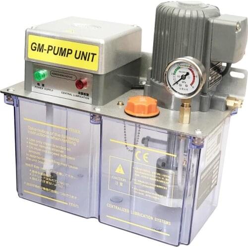 CE electric lubrication oil grease pump gear lubricator oiler pressure relief valve PLC control 4L GM5202-400X