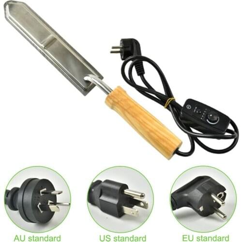 Electric Honey Knife Bee Beekeeping Equipment Cutting Heating Knife Wood Handle Stainless Steel Scraper Apicultura Tools