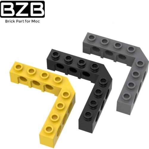 BZB MOC 32555 5x5l Right Angle With 6 Holes Brick Creative Building Block Model DIY High-tech Brick Parts Best Toys Gifts