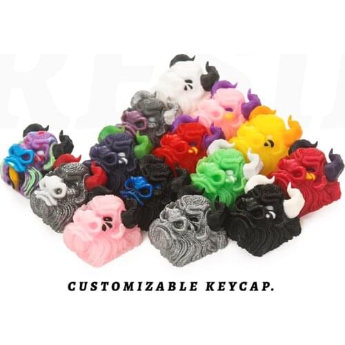 For Mechanical Keyboard Tauren Keycaps Multicolor Handmade Resin Keycaps Xan Be Customized For Cherry MX Keycaps