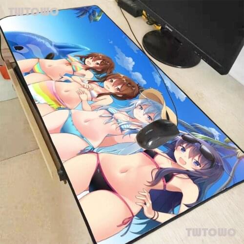 Mouse Pad Gaming Mouse Pad RGB Computer Large Mousepad XXL Mouse Pads Anime Gamer Anime Girls Bikini Dropshipping