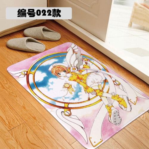 Anime Card Captor Sakur Magic Doormat Floor Rug Chair Mat Carpet Rug Home Carpet Hotel Living Anti Slip