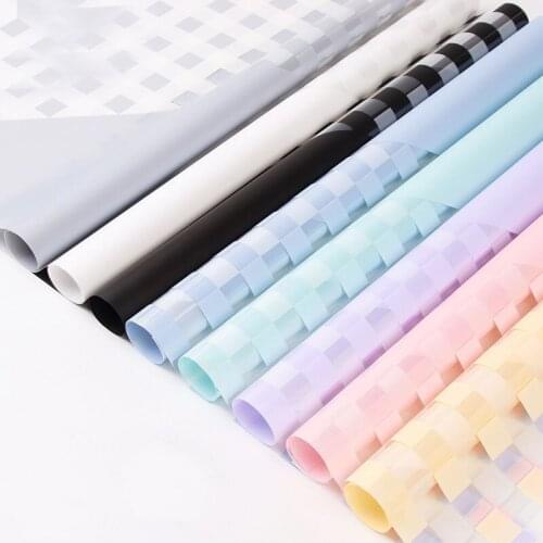 Rubiks Cube Waterproof Flower Wrapping Paper DIY Scrapbook Decorative Crafts Bouquet Decorative Paper 58x58cm20pcs/lot