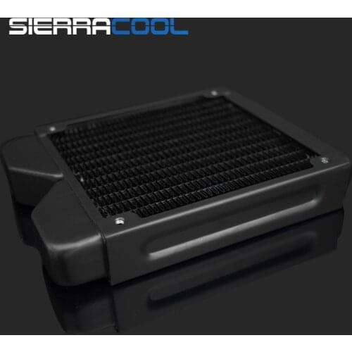 Copper 120mm Radiator Computer Water Discharge Liquid Heat Exchanger G1/4 Threaded use for 12cm Fans