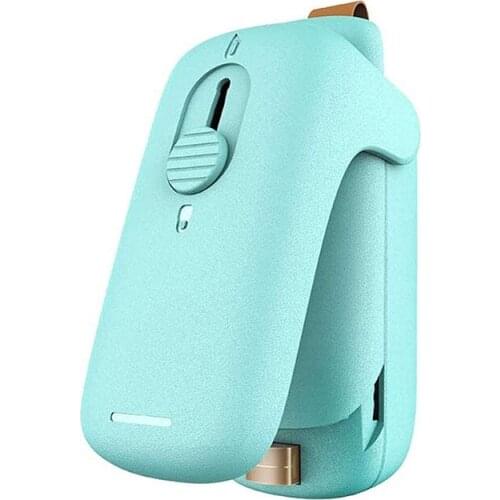 Mini Bag Sealer,2 in 1 Heat Sealer with Cutter,Bag Heat Sealer Handheld Portable Vacuum Sealers for Bags Food Storage