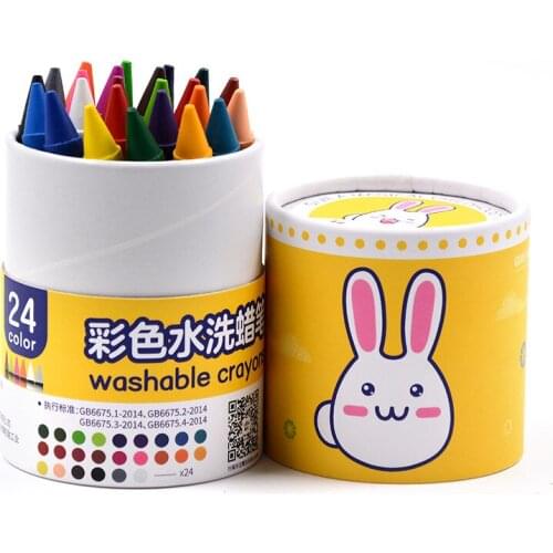 Crayon childrens drawing pen set washable crayons stationery kindergarten art graffiti 24 colors 16 color oil pastels