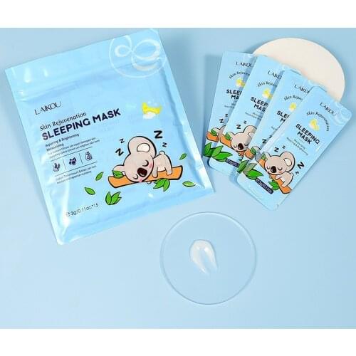 LAIKOU Skin Rejuvenation Sleeping Face Mask Anti-Wrinkle Anti-Aging Moisturize Night Facial Packs Removel Dark Circle RepairSkin