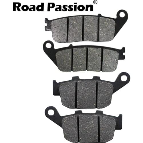 Motorcycle Front & Rear Brake Pads For HONDA NTV650 VT250 FL 88-90 CB400F CB400 400F 89-90 NT650 CBR250 NTV600 NTV650