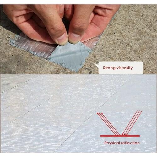 Repair Tape Super Waterproof Butyl Rubber Aluminium Foil Tape Strong Adhesive RERI889