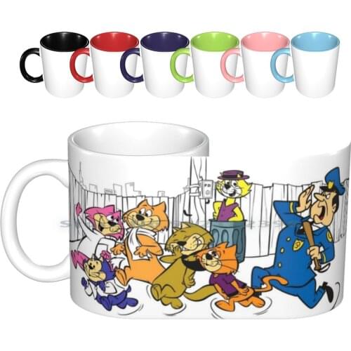 Top Cat #3 Ceramic Mugs Coffee Cups Milk Tea Mug Top Cat Topcat Don Gato Cartoon Staurday Morning Cartoon 60s Officer Dibble