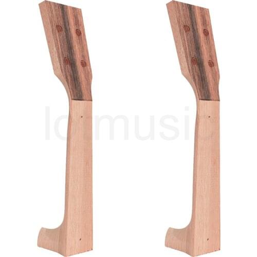 Soprano Ukulele Neck for 21 Inch Ukelele Uke Hawaii Guitar Parts Luthier Diy Blackwood Veneer Pack of 2