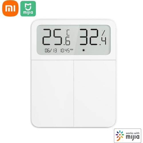 Xiaomi Mijia Mi Smart Wall Switch with Display Temperature/Humidity/Date/Time/Weather Single/Dual One-way Switch Electric Switch