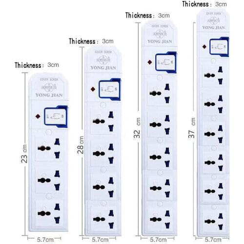 Multiple AC Universal Electrical Rewire Power Strip 3 4 5 6 Outlets Extension Socket Network Filter Supply DIY 10A