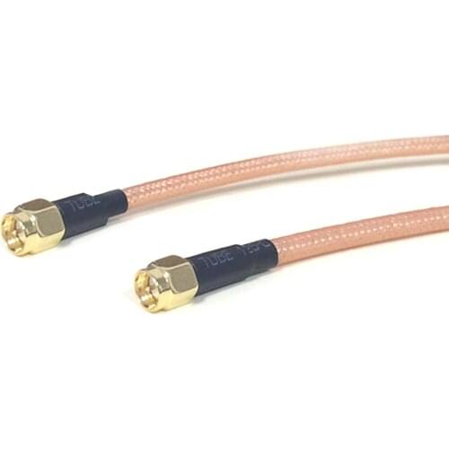 SMA Male Plug Switch SMA Male RF coax cable RG400 cable 50cm/100cm low loss for WIFI Wireless Modem NEW
