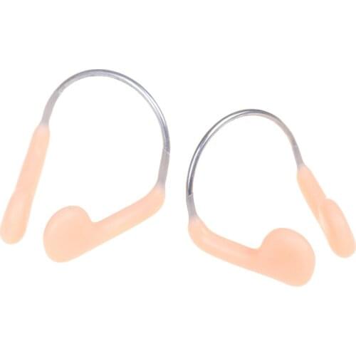 Soft Silicone Steel Wire Reusable Swimming Nose Clip Comfortable Diving Surfing Swim Nose Clips For Adults Children