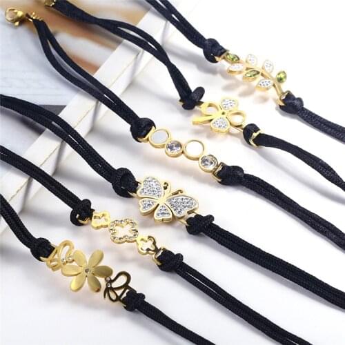 XUANHUA Stainless Steel Jewelry Woman Flower Bracelets Bangles For Women Jewellery Accessories Mass Effect Bohemian