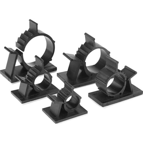 10pc Self-adhesive Cable Clips Plastic Buckle Line Organizer Wire Holder Fixed Clamp For Car PC Mouse TV Home Wiring Accessories