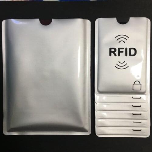 20+3pcs RFID blocker printed Aluminium sleeve cardsheild protected ID card Anti Theft Credit Card shield 3 passport holder