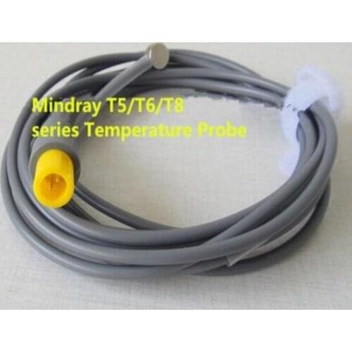 2018 Free Shipping Compatible For 2Pin Mindray T5/T6/T8 Series Temperature Probe Surface Temperature Sensor Skin Sensor Probe