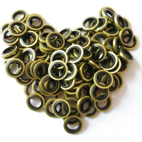 240PCS Motorcycle Vulcanized Gaskets/washers/pads/seals For M6-M30 Bolts Universal For Honda Yamaha Kawasaki Suzuki