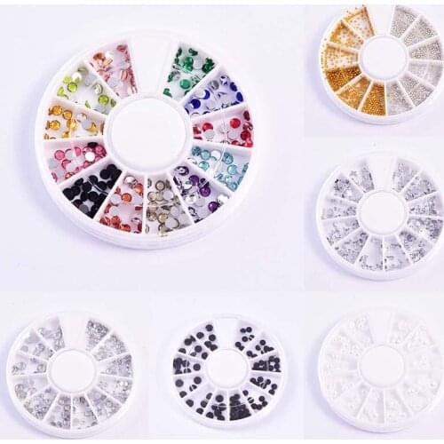 Hot Style 6 Set Nail Arts Acrylic Various Shapes Colorful Accessories For Nail Decoration DIY Design B3989
