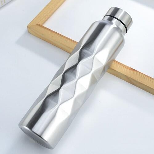 Creative 1000ml Single-wall Stainless Steel Water Bottle Gym Sport Bottles Portable BPA Free Cola Beer Drink Bottle Big Capacity