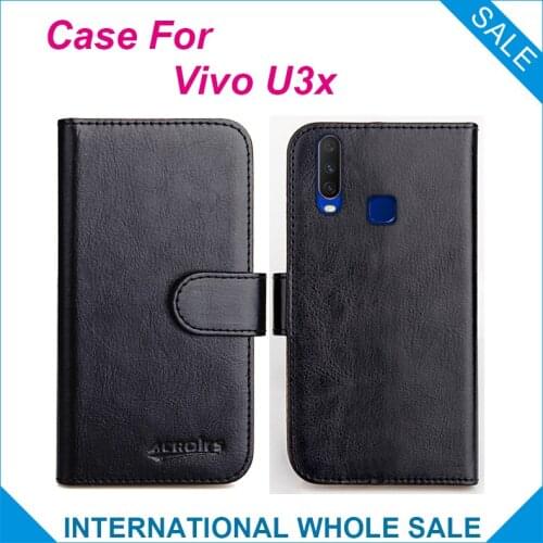 Vivo U3x Case 6 Colors Flip Slots Leather Wallet Cases For Vivo U3x Cover Slots Phone Bag Credit Card
