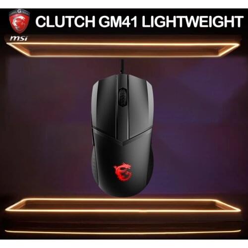 Ergonomic Wired Gaming Mouse MSI GAMING GEAR CLUTCH GM41 LIGHTWEIGHT Five Button Usb RGB For Laptop PC Gamer New