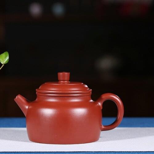 Yixing famous pure manual recommended home run of mine ore dahongpao DE clock tea pot set custom