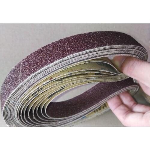 New 10pcs 762 Belt grinder Abrasive Sanding Belt GXK51 40#-800# for Sharpening Weld Surface Conditioning