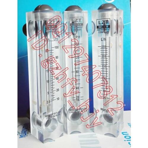 LZT-15 water flowmeter panel liquid flowmeter 25-250L/h liters / hour