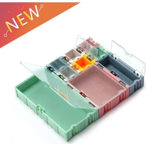 1 set=9 pcs SMD SMT IC Electronic Component Mini Storage Box and Practical Jewelry Storaged Case Assorted Kit