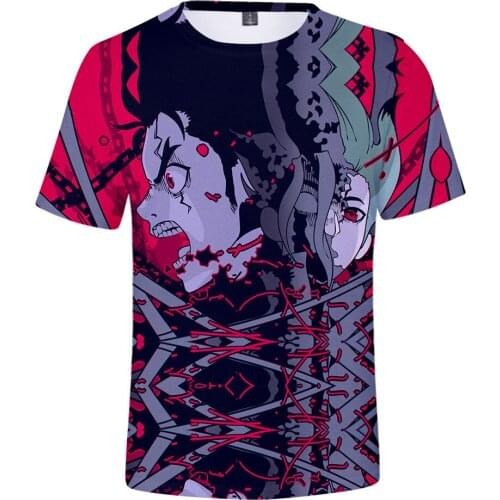 Fashion dr.stone boys girls Summer Hot Men Women 3D T shirt dr.stone Popular Tees 3D t shirt Short Sleeve Suitable pullover tops