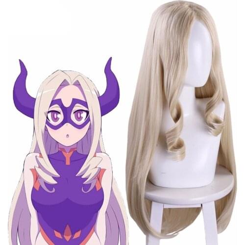 MT. Lady Wig My Hero Academia Mt.LADY Gold Heat Resistant Synthetic Long Hair Women Role Playing Party Wig Accessories