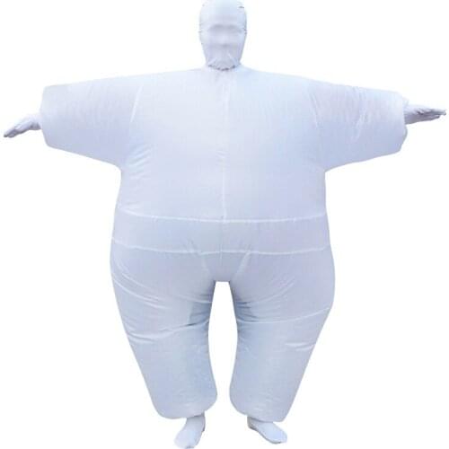 Inflatable Sumo Suit Invisible Costume Halloween Ghost Costumes for Unisex Adult Intrigue Clothes Funny Party Game Cosplay