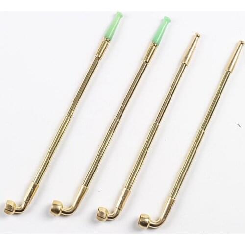Portable Pure Brass Pipe, Old-fashioned Dry Cigarette Tobacco dual Purpose Pipe Retractable Bag, Small Pipe Tobacco rod